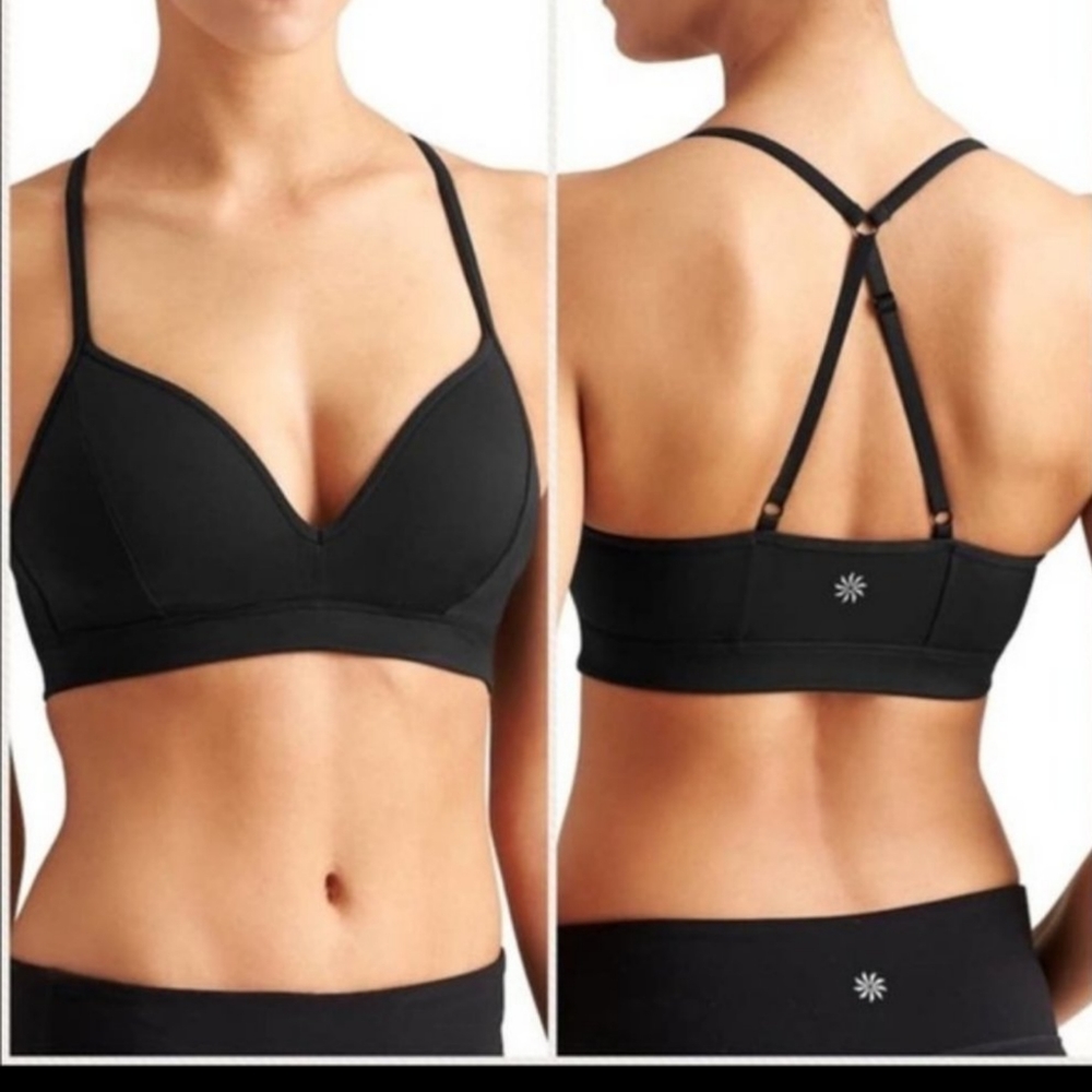 Athleta Black Sports Bra Sz. M